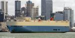 ID 14320 SALVIA ACE (2008/IMO 9338876/42082gt/15013dwt/4216 cars), yet another vessel of Mitsui OSK Line's large fleet of car carriers, sails for Lyttelton.